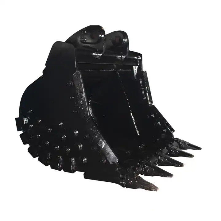 EX220 EX200 Excavator Rock Bucket Heavy Duty Skid Steer Rock Grapple Fit Liebherr R317 با استفاده از یک دستگاه حفاری