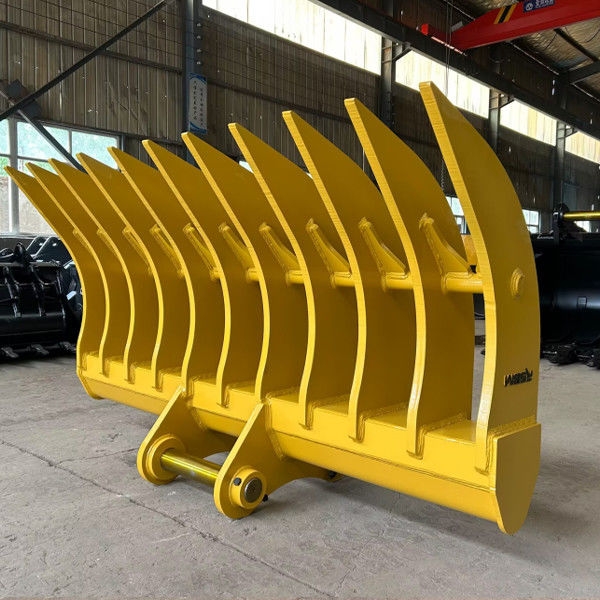 آمریکای متصل مقصد حمل و نقل Excavator Root Rake برای Digger Root Grapple