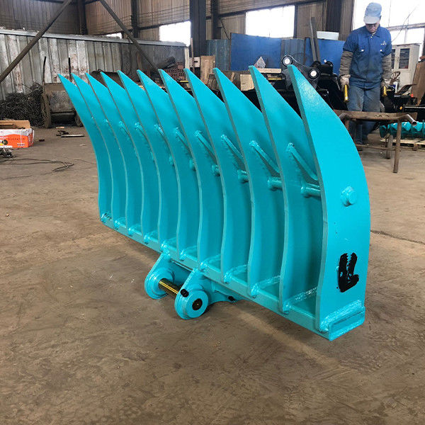 1200mm-2400mm عرض Excavator Root Rake برای حمل و نقل زمینی عرض 1200mm-2400mm 4ft-8ft